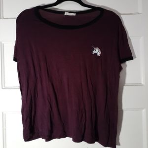plus size unicorn crop top